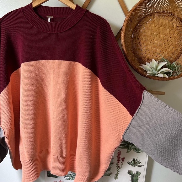 Free people Easy Street Color Block Knit Sweater - Picture 2 of 6